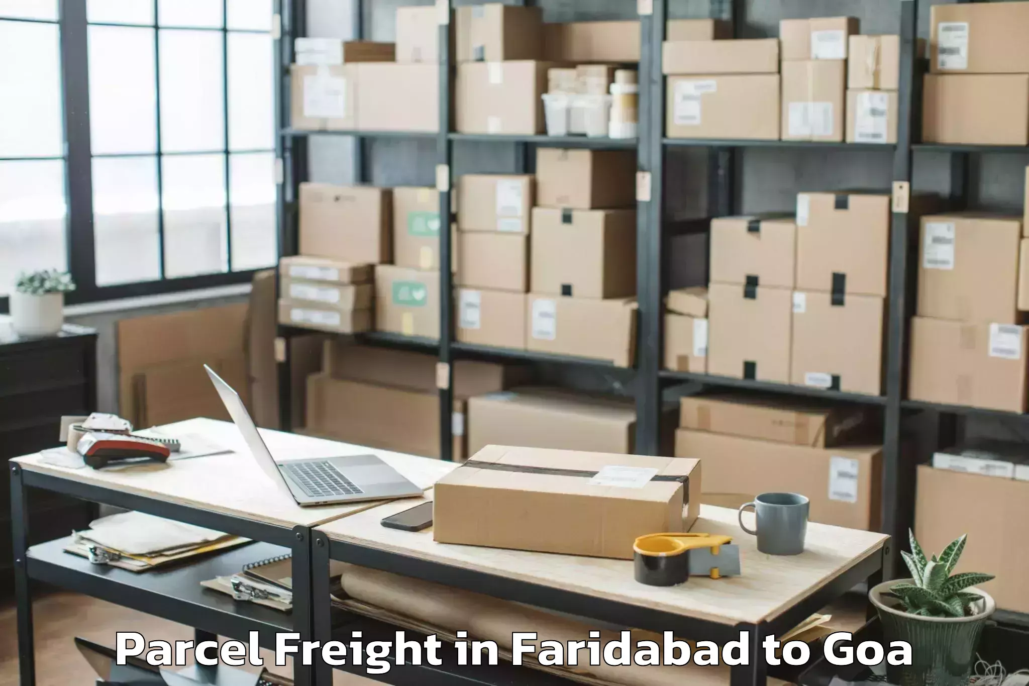 Easy Faridabad to Cuncolim Parcel Freight Booking